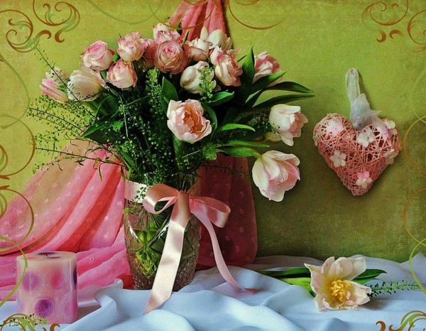 GIfs : Les Bouquets de Fleurs d'Amour